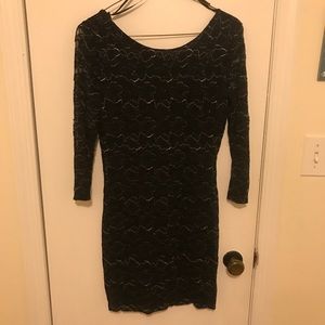 Black mini dress